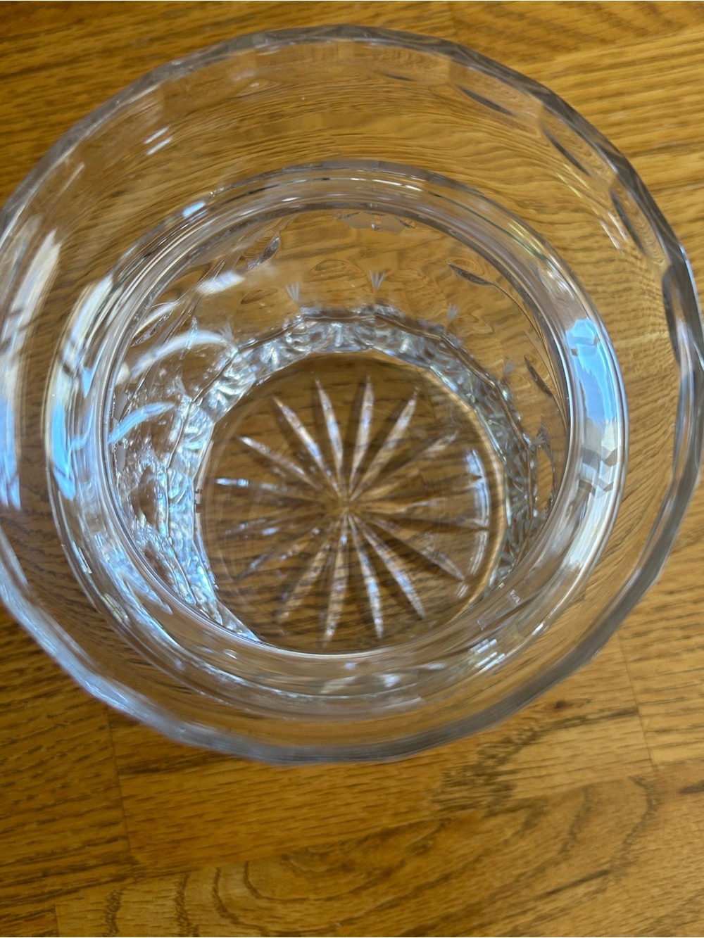 Crystal Cut Glass Cookie Jar - Clear - Picture 3 of 5